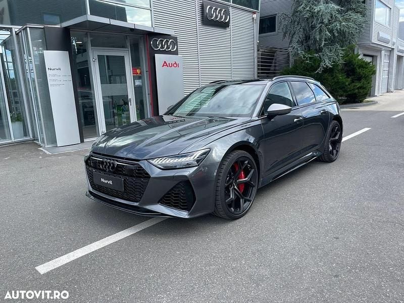 Gri Nouă 2025 Audi RS6 Performance Break | 180.000 EUR - Imagine 1/4