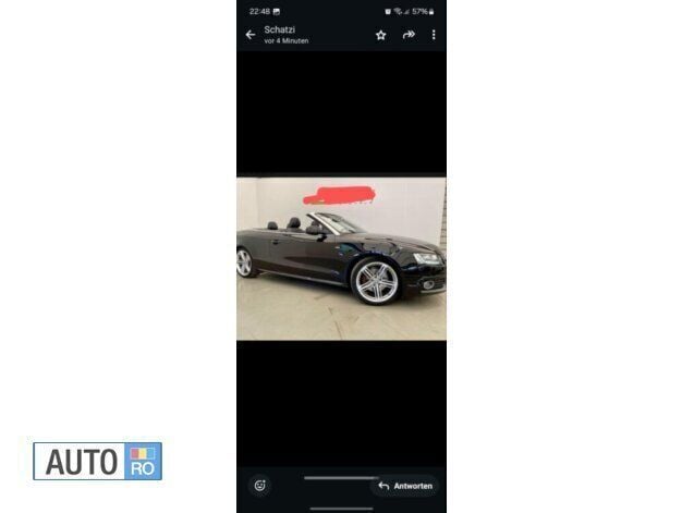 Negru Utilizat 2011 Audi A5 Cabriolet Cabrio | 15.500 EUR (Scump) - Imagine 1/4