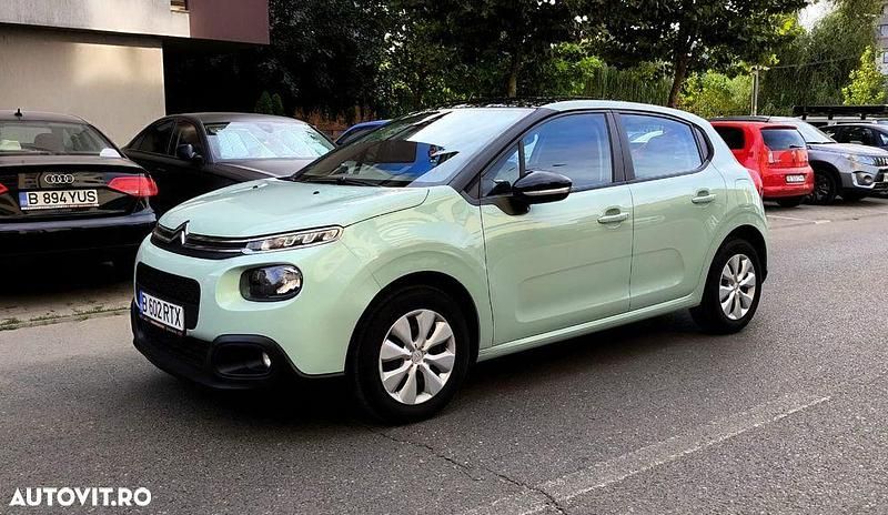 Second-hand Citroën C3 Feel 75 CP (55 kW) 2018 Culoareverde Hatchback