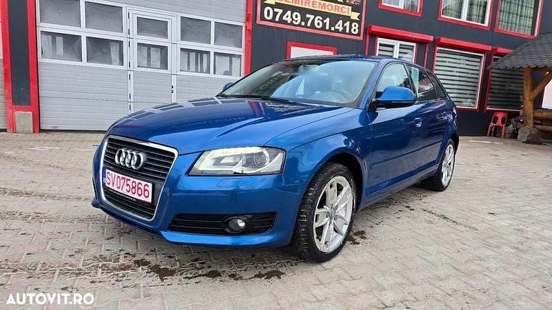 Culoarealbastru Utilizat 2008 Audi A3 Sportback S-Line Hatchback | 3.850 EUR (Preț OK) - Imagine 1/4