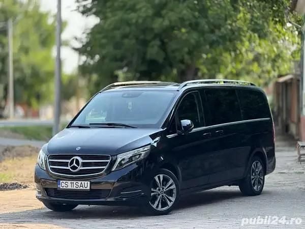 Negru Utilizat 2018 Mercedes V250 Monovolum | 30.000 EUR (Puțin scump) - Imagine 1/4