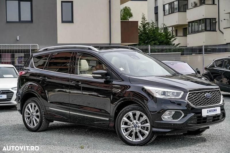 Negru Utilizat 2018 Ford Kuga Vignale SUV | 15.650 EUR (Preț OK) - Imagine 1/4