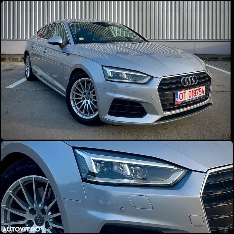Argint Utilizat 2019 Audi A5 Sportback Berlinǎ | 21.900 EUR (Preț bun) - Imagine 1/4