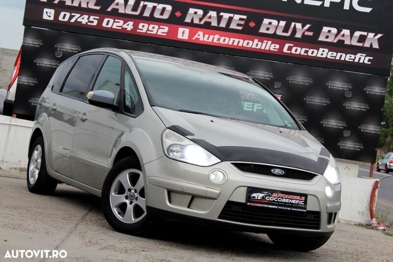 Gri Utilizat 2008 Ford S-MAX Titanium Monovolum | 4.290 EUR (Preț OK) - Imagine 1/4