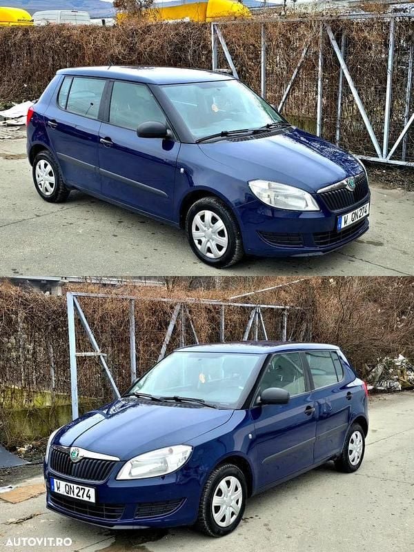Second-hand Skoda Fabia 60 CP (44 kW) 2010 Culoarealbastru Hatchback