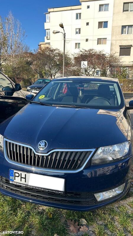 Albastru Utilizat 2015 Skoda Rapid Style Hatchback | 5.990 EUR (Preț OK) - Imagine 1/4