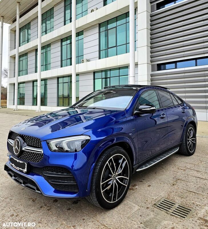 Albastru Utilizat 2021 Mercedes GLE350 Exclusive Coupe | 64.500 EUR (Super Preț) - Imagine 1/4