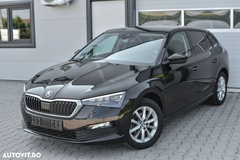 Negru Utilizat 2020 Skoda Scala Hatchback | 9.998 EUR (Preț OK) - Imagine 1/4