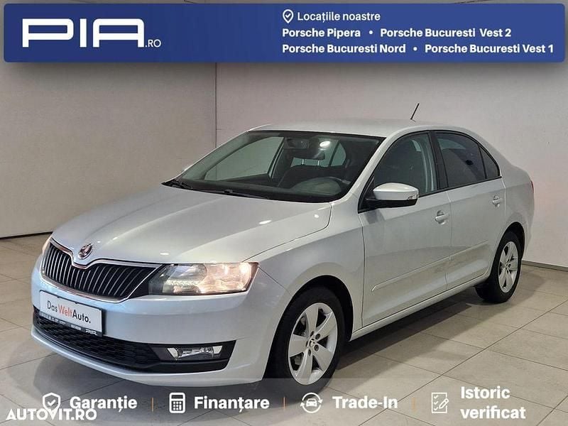 Gri deschis normal Second-hand 2017 Skoda Rapid Hatchback | 8.500 EUR (Preț OK) - Imagine 1/4