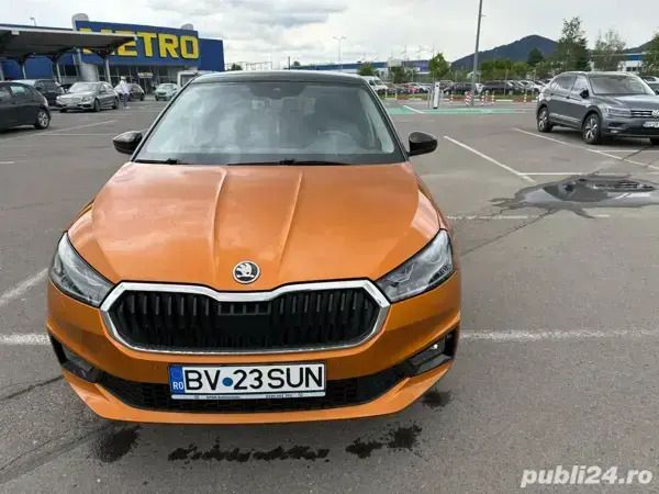 Portocaliu Utilizat 2021 Skoda Fabia Style Hatchback | 17.300 EUR - Imagine 1/4