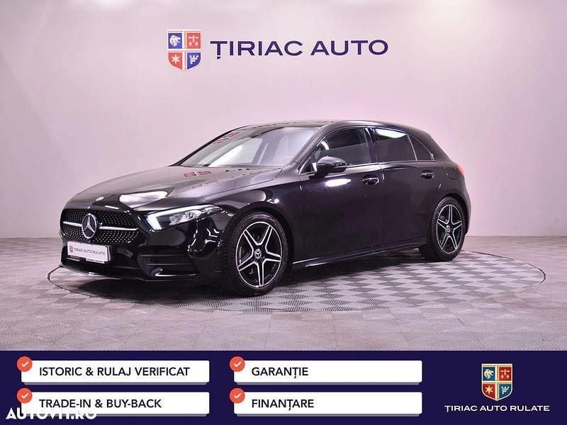Negru Utilizat 2019 Mercedes A180 AMG line Hatchback | 22.690 EUR (Scump) - Imagine 1/4