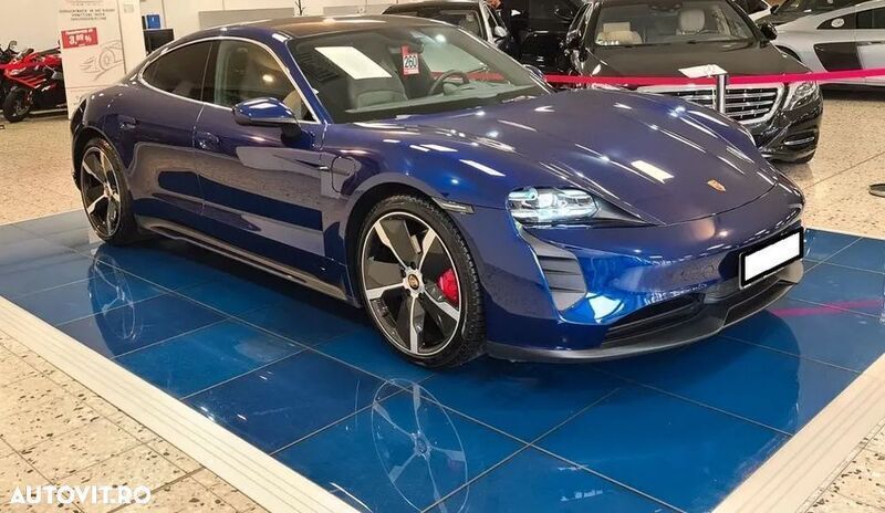 Albastru Utilizat 2021 Porsche Taycan Berlinǎ | 88.900 EUR - Imagine 1/4