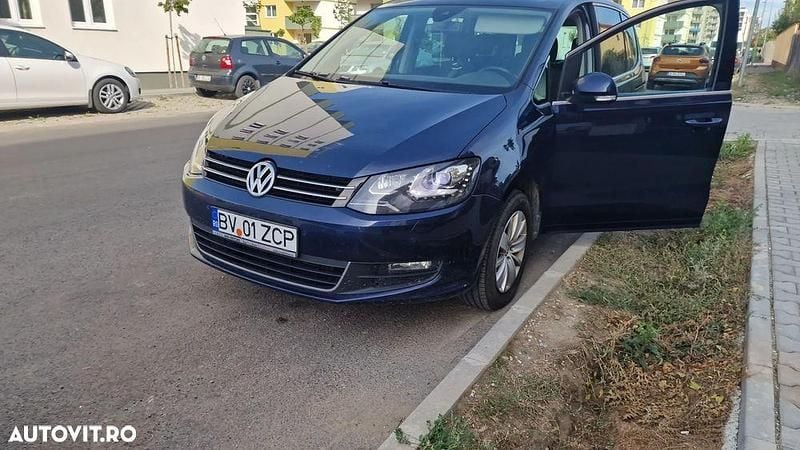 Second-hand VW Sharan Highline 177 CP (130 kW) 2015 Culoarealbastru Monovolum