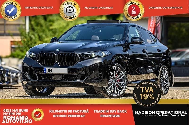 Culoarenegru Utilizat 2024 BMW X6 M Sport SUV | 91.996 EUR (Super Preț) - Imagine 1/4