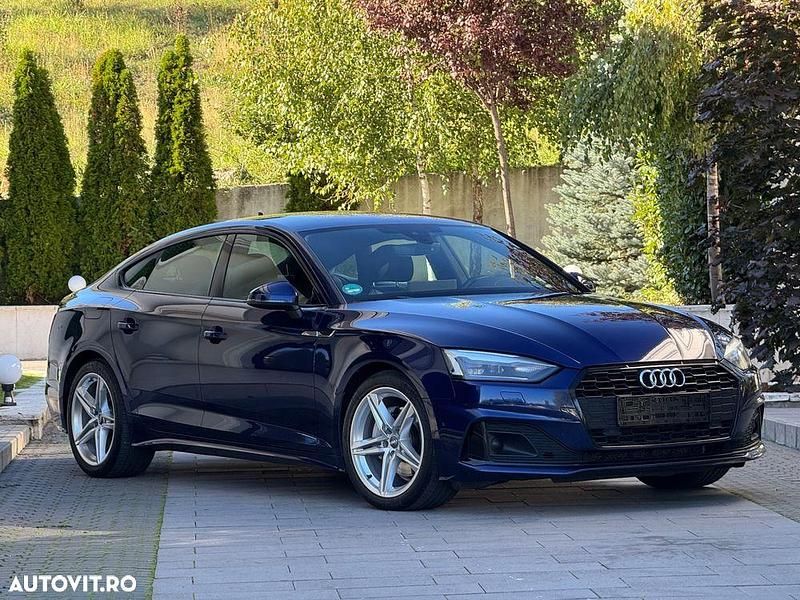 Culoarenegru Utilizat 2020 Audi A5 Sportback S-Line Berlinǎ | 24.997 EUR (Preț OK) - Imagine 1/4