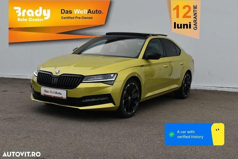 Second-hand Skoda Superb SportLine 272 CP (200 kW) 2020 Galbeuriu Berlinǎ