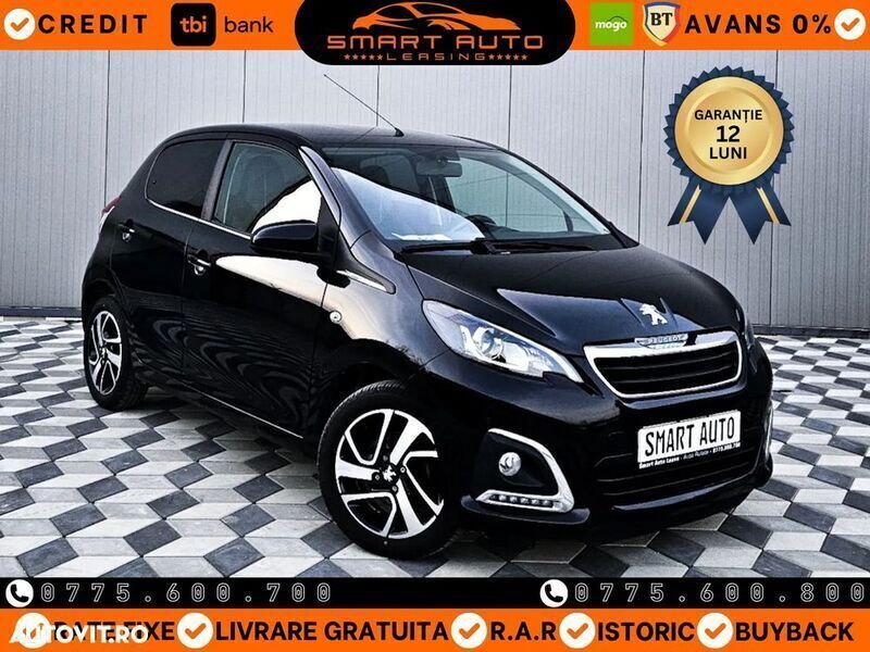 Negru Utilizat 2018 Peugeot 108 Style Hatchback | 7.108 EUR - Imagine 1/4