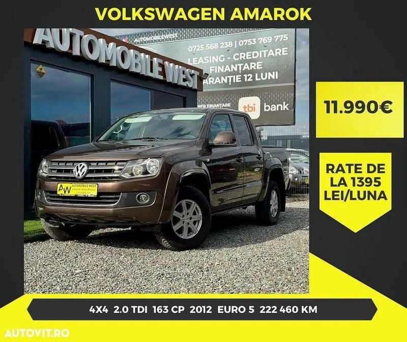Second-hand VW Amarok 163 CP (119 kW) 2013 Culoaremaro Pickup