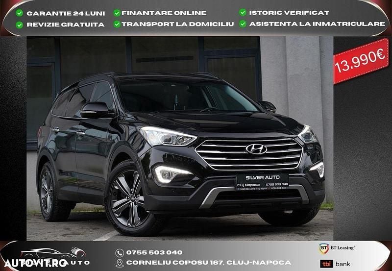 Culoarenegru Utilizat 2014 Hyundai Santa Fe Premium SUV | 13.990 EUR (Preț OK) - Imagine 1/4