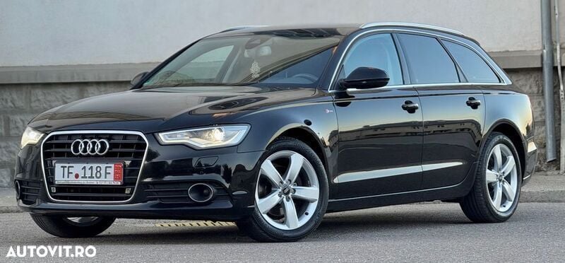 Negru Utilizat 2015 Audi A6 S-Line Break | 12.390 EUR (Super Preț) - Imagine 1/4