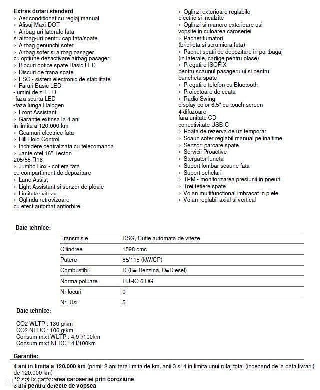 Culoarealb Second-hand 2020 Skoda Scala Hatchback | 14.990 EUR (Preț OK) - Imagine 1/4