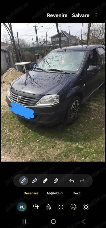 Second-hand Dacia Logan 75 CP (55 kW) 2012 Albastru Berlinǎ