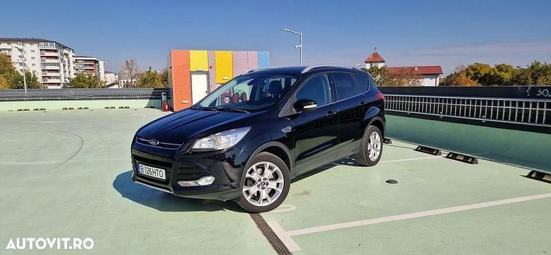 Culoarenegru Utilizat 2013 Ford Kuga Titanium SUV | 8.700 EUR (Preț OK) - Imagine 1/4