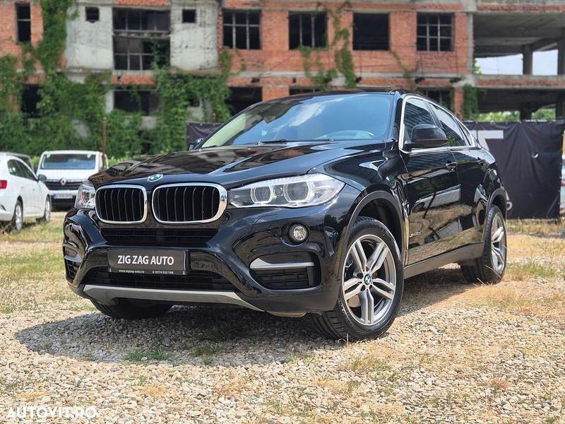 Negru Utilizat 2015 BMW X6 SUV | 26.450 EUR (Super Preț) - Imagine 1/4