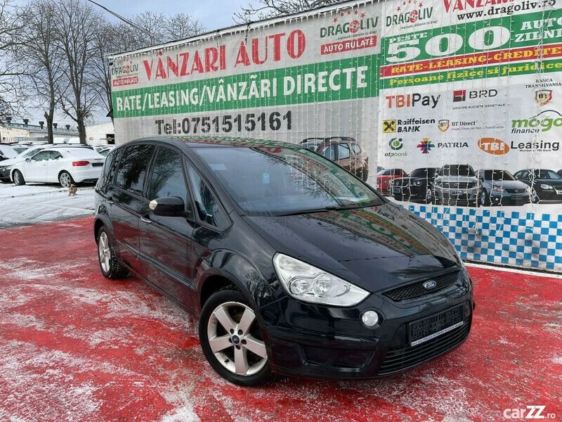 Negru Utilizat 2008 Ford S-MAX S Monovolum | 4.999 EUR (Puțin scump) - Imagine 1/4
