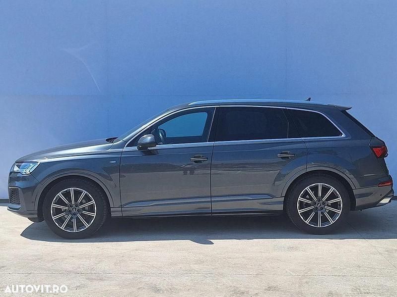 Second-hand Audi Q7 S-Line 286 CP (210 kW) 2021 Gri inchis  metalic SUV