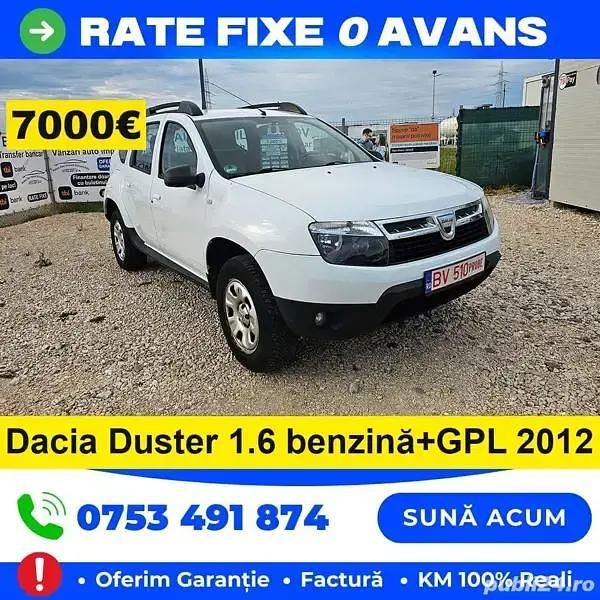 Alb Utilizat 2012 Dacia Duster SUV | 7.000 EUR (Puțin scump) - Imagine 1/4
