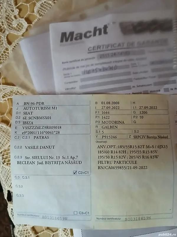 Utilizat 2008 Seat Ibiza Hatchback | 1.100 EUR (Preț bun) - Imagine 1/4