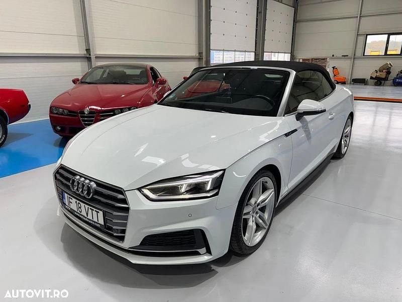 Culoarealb Utilizat 2019 Audi A5 Cabriolet S-Line Cabrio | 23.500 EUR - Imagine 1/4
