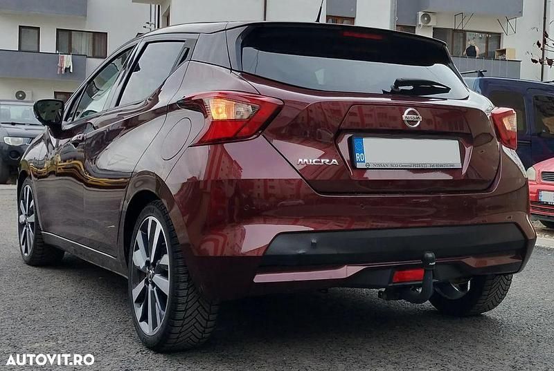 Second-hand Nissan Micra Tekna 100 CP (73 kW) 2019 Culoarerosu Hatchback