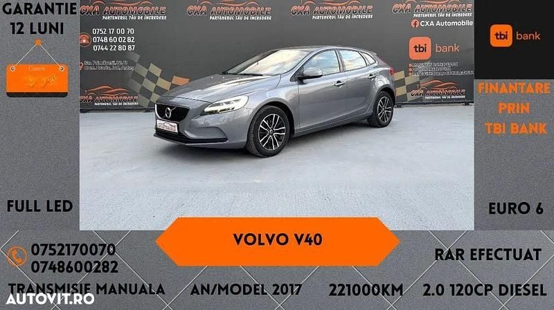 Second-hand Volvo V40 Momentum 120 CP (88 kW) 2017 Culoaregri Hatchback
