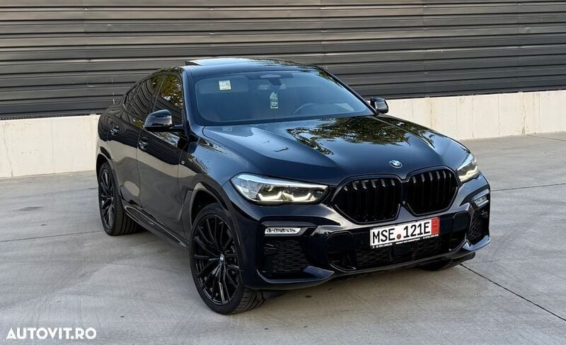 Albastru Utilizat 2021 BMW X6 SUV | 58.500 EUR (Super Preț) - Imagine 1/4