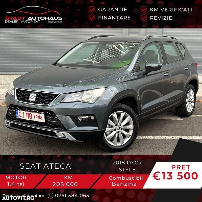 Culoaregri Utilizat 2018 Seat Ateca Style SUV | 13.500 EUR (Preț OK) - Imagine 1/4