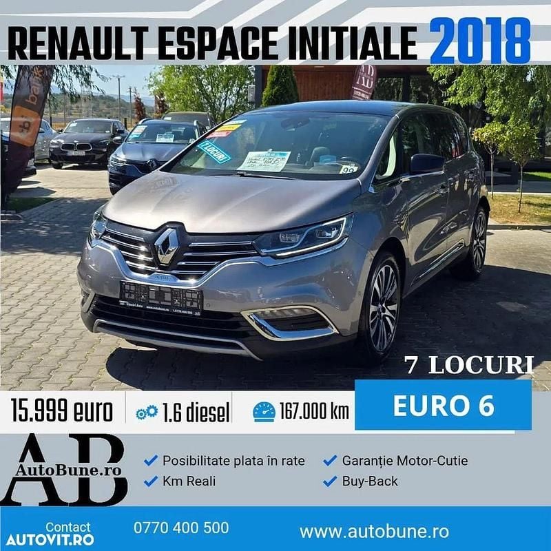 Culoaregri Utilizat 2018 Renault Espace Initiale Paris Monovolum | 15.999 EUR (Preț OK) - Imagine 1/4
