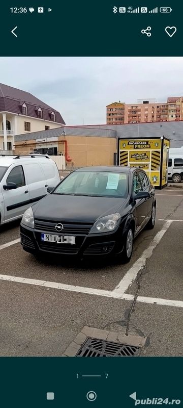 Negru Utilizat 2007 Opel Astra Hatchback | 2.490 EUR (Puțin scump) - Imagine 1/4