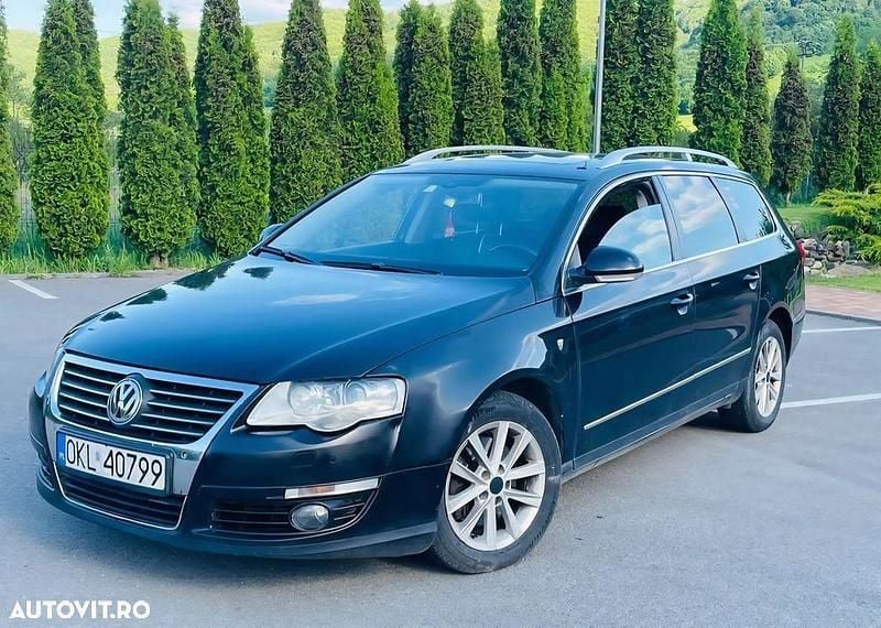 Negru Utilizat 2008 VW Passat Comfortline Break | 2.490 EUR (Super Preț) - Imagine 1/4