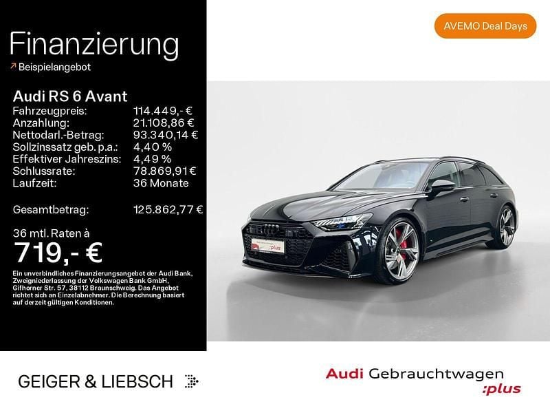 Second-hand Audi RS6 Sport 600 CP (441 kW) 2024 Negru