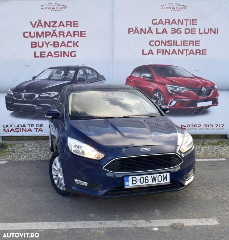 Albastru Utilizat 2015 Ford Focus Trend Hatchback | 5.450 EUR (Preț bun) - Imagine 1/4