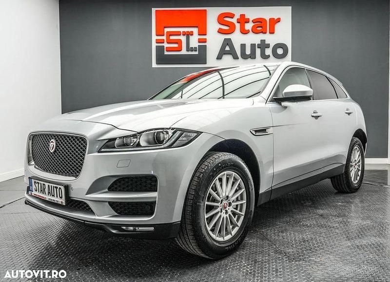 Gri Utilizat 2018 Jaguar F-Pace Prestige SUV | 21.490 EUR (Puțin scump) - Imagine 1/4