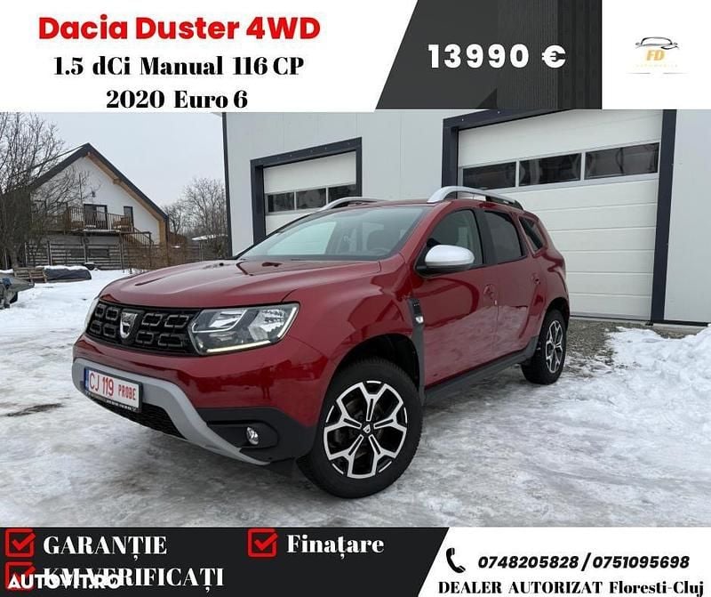 Culoarerosu Utilizat 2020 Dacia Duster Prestige SUV | 13.990 EUR (Preț OK) - Imagine 1/4