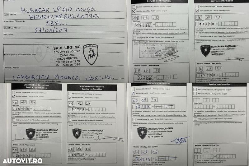 Second-hand Lamborghini Huracán 610 CP (448 kW) 2017 Culoareportocaliu Coupe