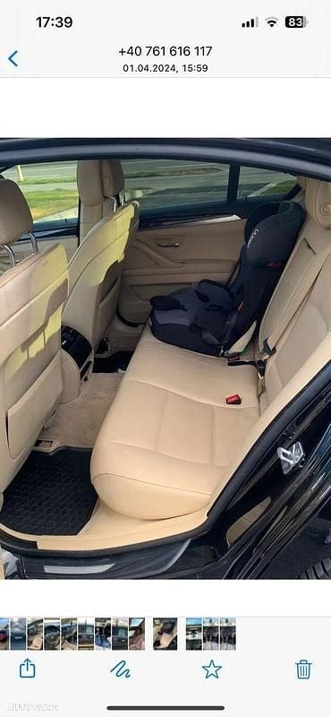 Second-hand BMW 520 184 CP (135 kW) 2012 Culoarenegru Berlinǎ