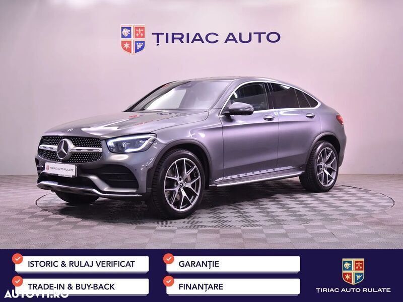 Gri Utilizat 2020 Mercedes GLC300 AMG line Coupe | 46.900 EUR (Puțin scump) - Imagine 1/4
