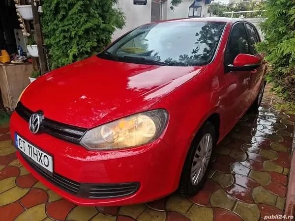 Rosu Utilizat 2012 VW Golf VI Hatchback | 5.950 EUR (Preț OK) - Imagine 1/4