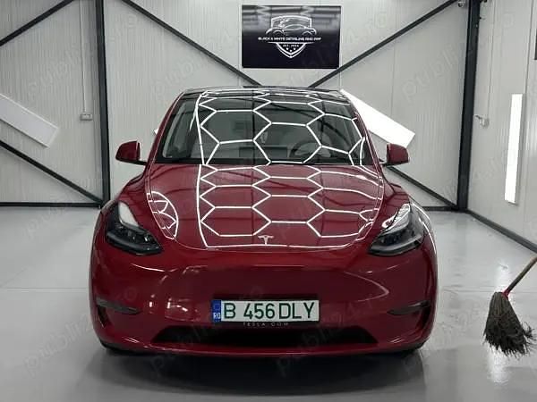 Rosu Utilizat 2022 Tesla Model Y SUV | 34.500 EUR - Imagine 1/4