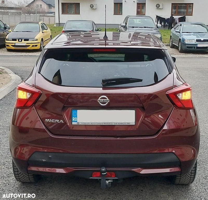 Second-hand Nissan Micra Tekna 100 CP (73 kW) 2019 Culoarerosu Hatchback